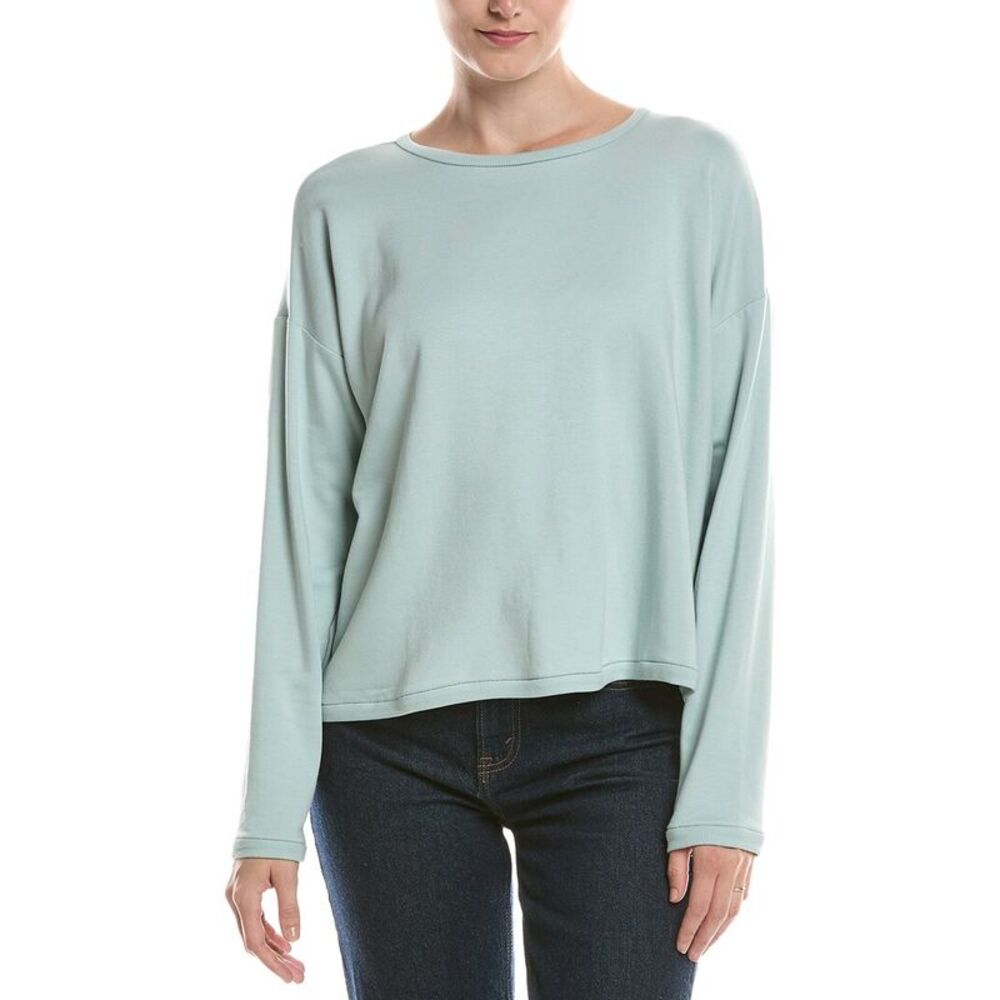 Eileen Fisher Womens  Cropped Boxy Top
